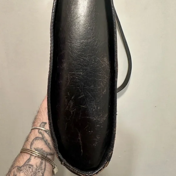 Fendi Black Leather Top-Handle Satchel with Embossed Medallion - Picture 10 of 15